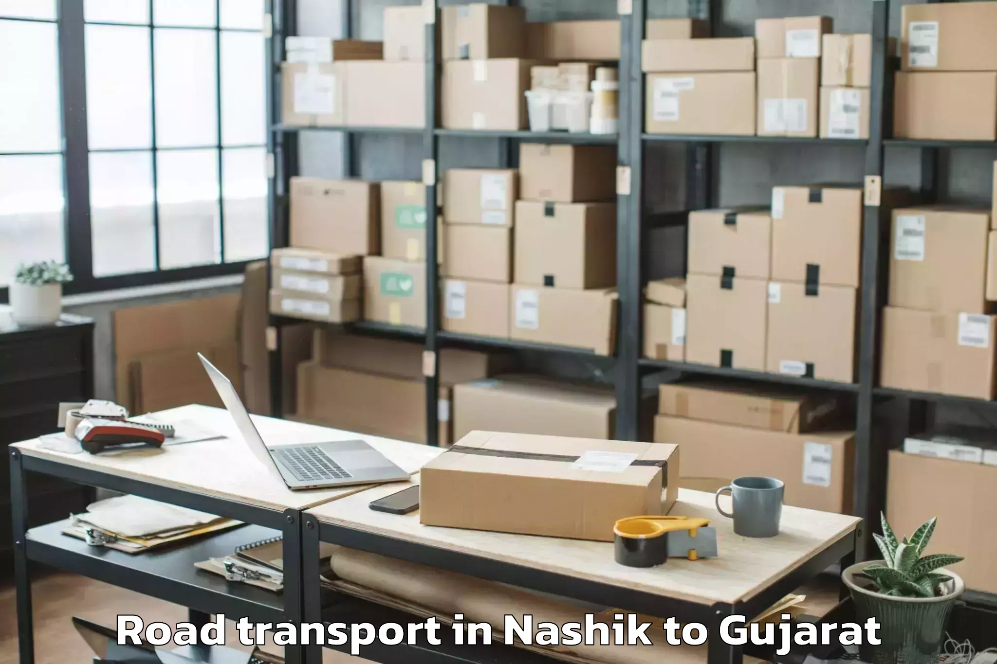 Affordable Nashik to Gadhada Road Transport